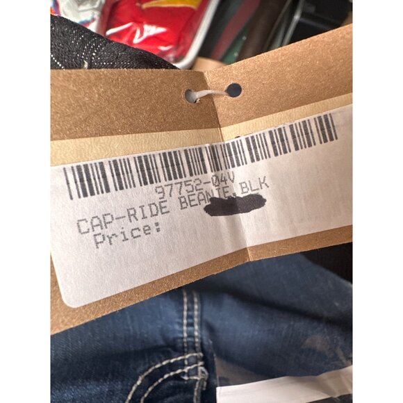 Harley-Davidson Black Denim Wool  Motorcycle skull Cap beanie  "Ride" adjustable - Picture 8 of 8